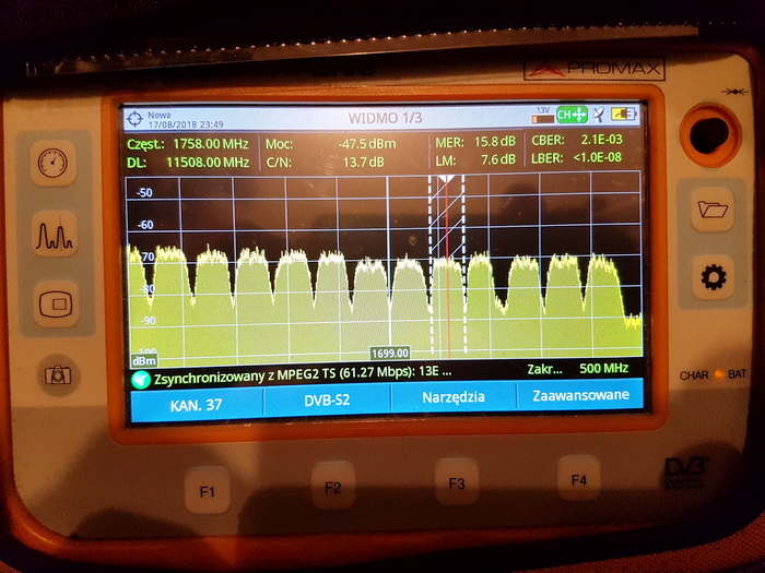 transponder 11.508 GHz Hotbird F/G